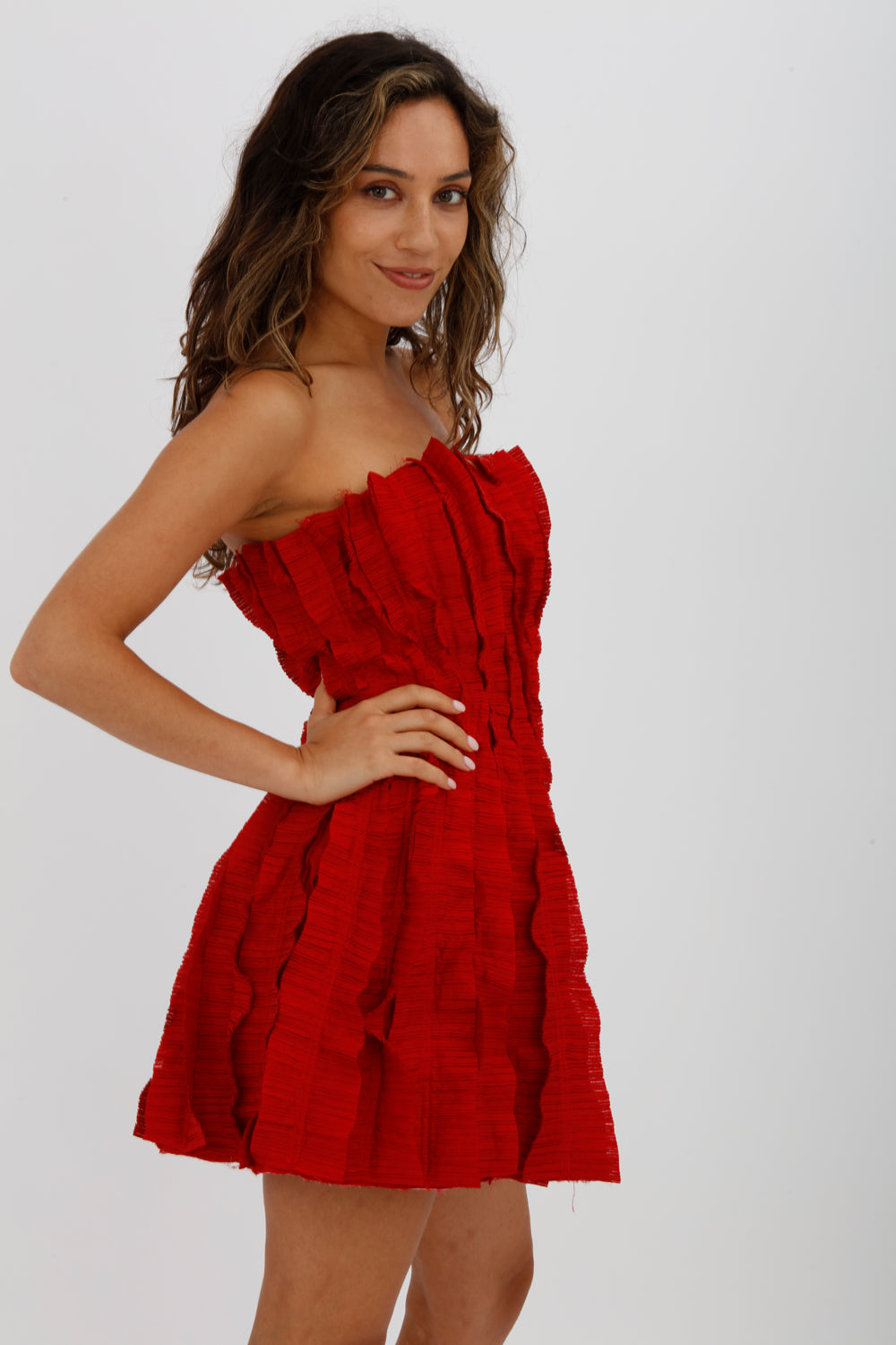 AJE Hybrid Sleeveless Mini Dress Scarlet Red Size 10 - Miranda's
