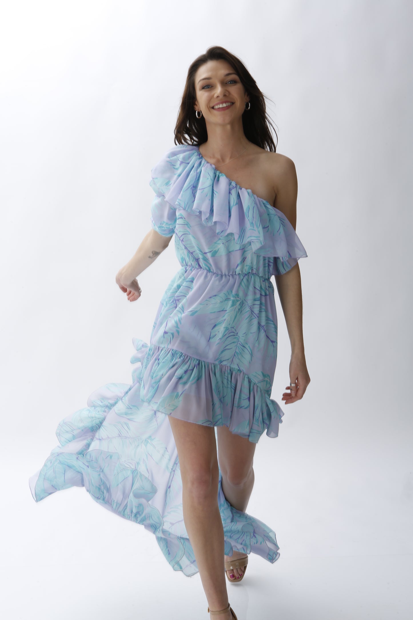 Aggi Antonellina Mistyy Lilac Dress Blue Size M/Au 10 - Miranda's