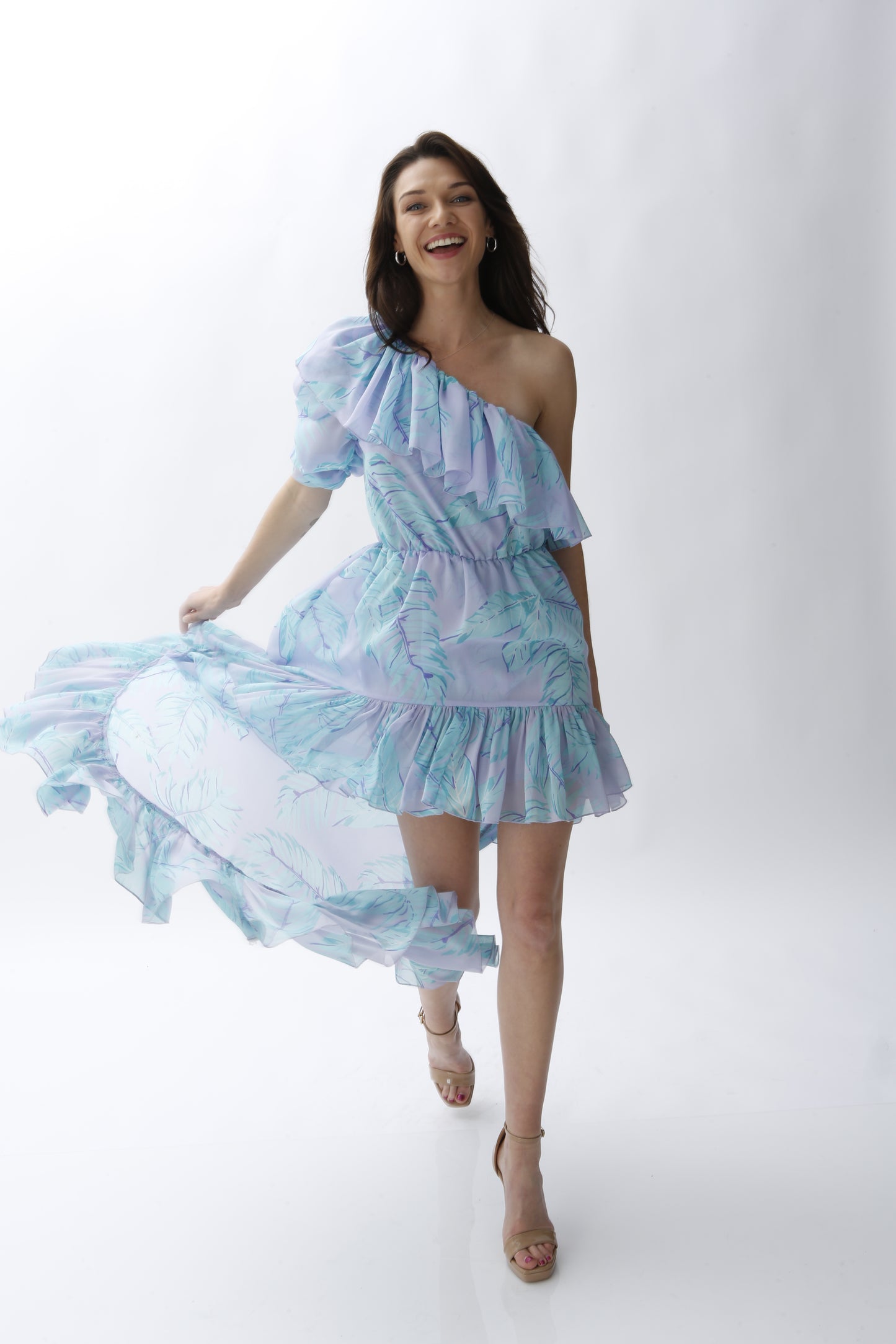 Aggi Antonellina Mistyy Lilac Dress Blue Size M/Au 10 - Miranda's